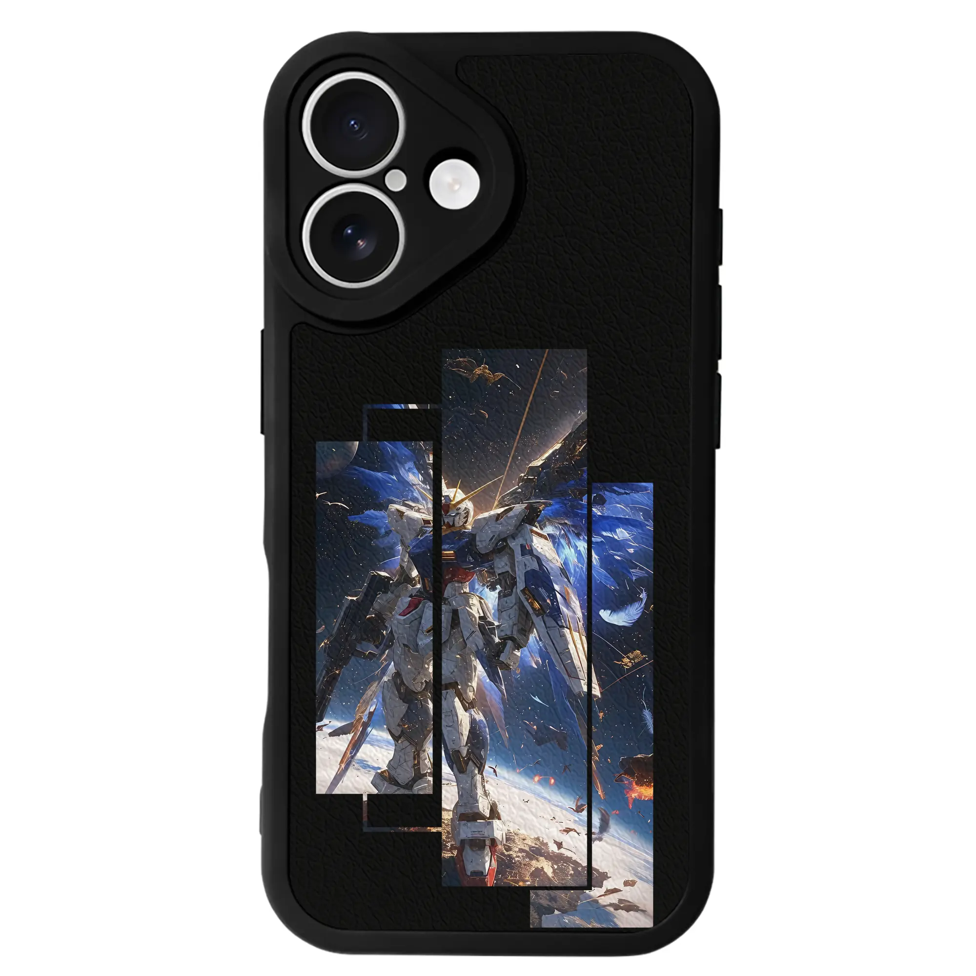 ガンダム グッズ,νガンダム - IPhone 16シリーズ対応 ・ シリコンスマホケース ・ レザー調 ・ 高精度フィット ・ 耐衝撃 ・ ワイヤレス充電対応 ・ 精密カット